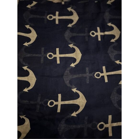 NAUTICAL ANCHOR (BLUE) / SCARF - Picture 1 of 2